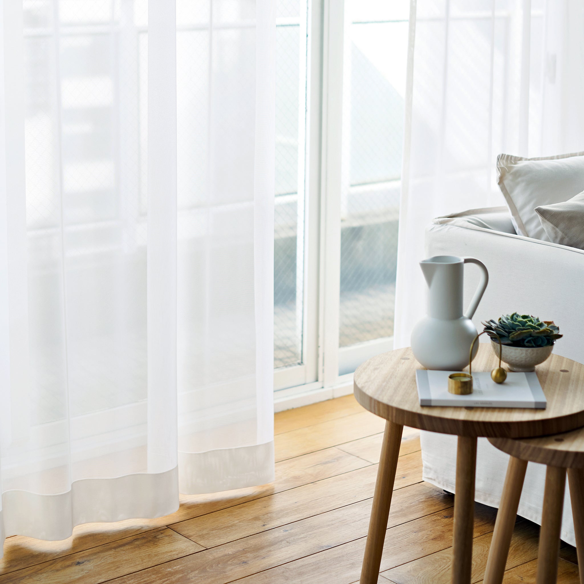 【セット商品】ドレープカーテン IDL-211、レースカーテンIDL-218